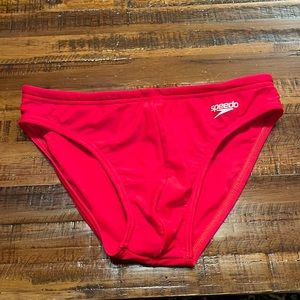 Mens speedo swim brief red size 30
